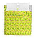 Carnation Pattern Yellow Duvet Cover Double Side (Full/ Double Size) View1