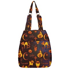 Funny Halloween Design Center Zip Backpack by FantasyWorld7