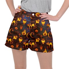 Funny Halloween Design Ripstop Shorts by FantasyWorld7