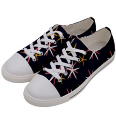 Sea Stars Pattern Sea Texture Women s Low Top Canvas Sneakers