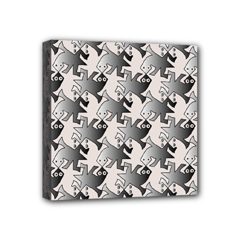 Seamless Tessellation Background Mini Canvas 4  X 4  (stretched) by Vaneshart