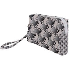 Seamless Tessellation Background Wristlet Pouch Bag (small) by Vaneshart