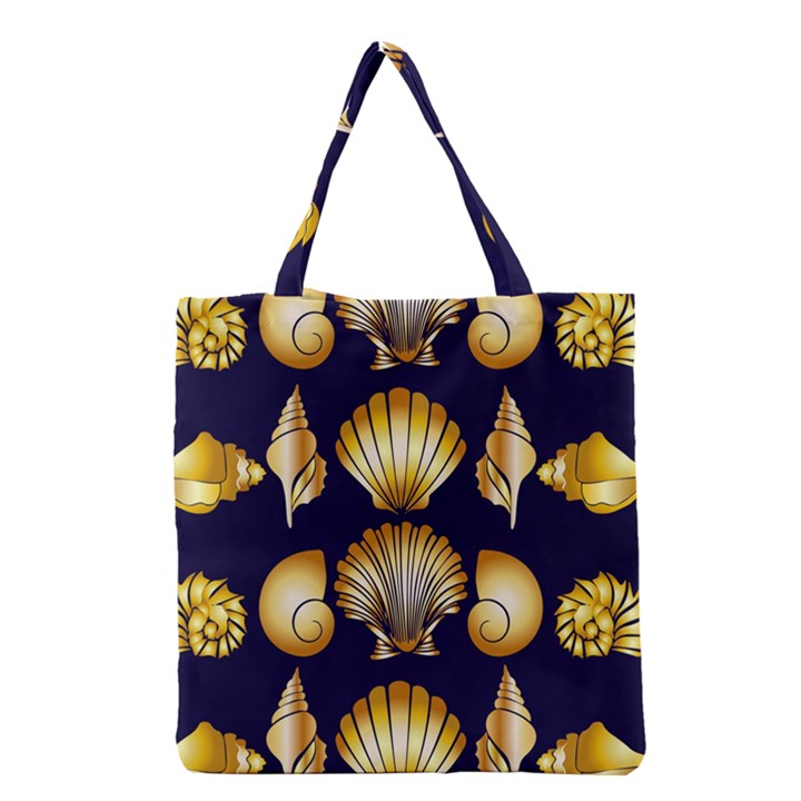 Snails See Shells Golden Grocery Tote Bag