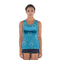 Bubble Group Pattern Abstract Sport Tank Top 