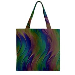 Texture Abstract Background Zipper Grocery Tote Bag