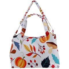 Pattern Pumpkins Autumn Double Compartment Shoulder Bag