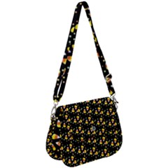 Abstract Pattern Saddle Handbag