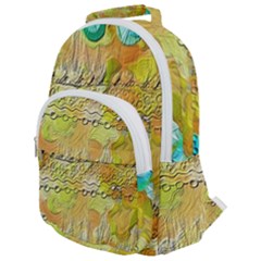 Texture Abstract Background Colors Rounded Multi Pocket Backpack by Vaneshart