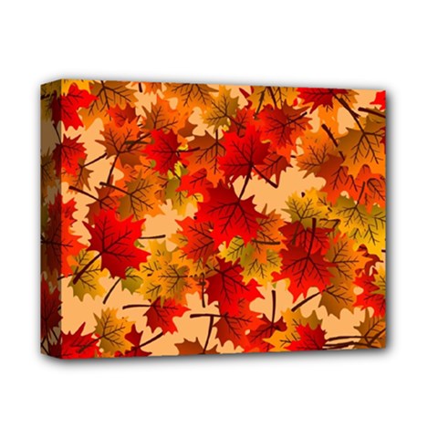 Wallpaper Background Autumn Fall Deluxe Canvas 14  X 11  (stretched) by Vaneshart