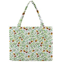 Pine Cone Pattern Autumn Mini Tote Bag by Vaneshart