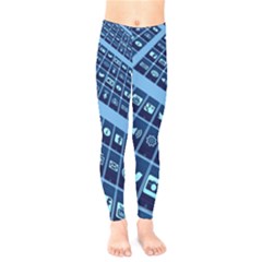 Apps Social Media Networks Internet Kids  Leggings by Vaneshart