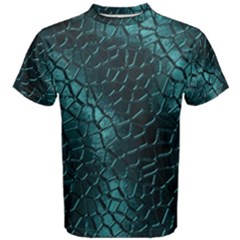 Texture Glass Network Glass Blue Men s Cotton Tee