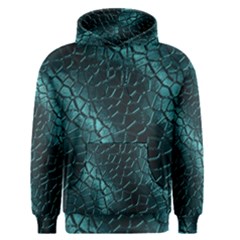 Texture Glass Network Glass Blue Men s Pullover Hoodie