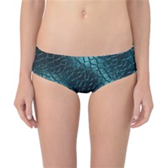 Texture Glass Network Glass Blue Classic Bikini Bottoms