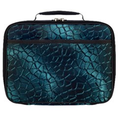 Texture Glass Network Glass Blue Full Print Lunch Bag