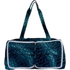 Texture Glass Network Glass Blue Multi Function Bag