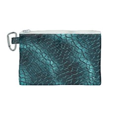 Texture Glass Network Glass Blue Canvas Cosmetic Bag (Medium)