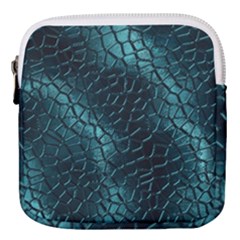 Texture Glass Network Glass Blue Mini Square Pouch