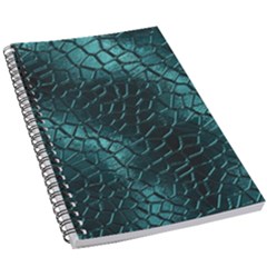 Texture Glass Network Glass Blue 5.5  x 8.5  Notebook