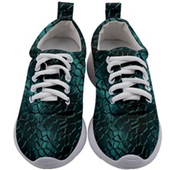 Texture Glass Network Glass Blue Kids Athletic Shoes