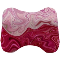 Liquid Marble Trending Abstract Paint Head Support Cushion by Vaneshart