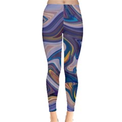 Liquid Marble Background Leggings  by Vaneshart