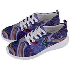 Liquid Marble Background Men s Lightweight Sports Shoes by Vaneshart