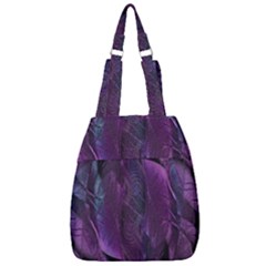 Abstract Form Pattern Texture Center Zip Backpack by Vaneshart