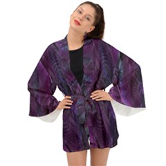 Abstract Form Pattern Texture Long Sleeve Kimono by Vaneshart