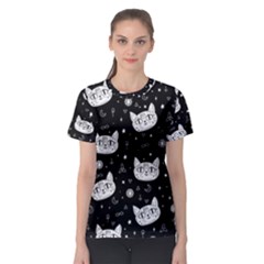 Gothic cat Women s Sport Mesh Tee