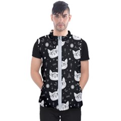 Gothic cat Men s Puffer Vest