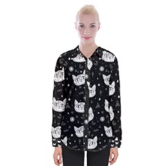 Gothic cat Womens Long Sleeve Shirt