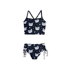 Gothic cat Girls  Tankini Swimsuit