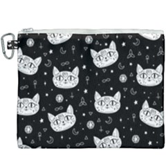 Gothic Cat Canvas Cosmetic Bag (xxxl) by Valentinaart