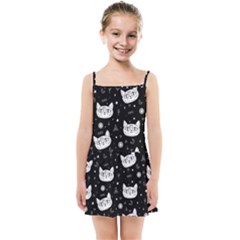 Gothic cat Kids  Summer Sun Dress