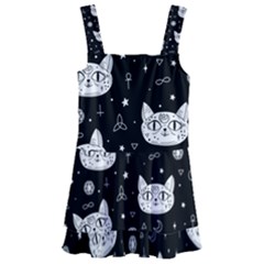 Gothic cat Kids  Layered Skirt Swimsuit