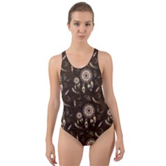 Wonderful Pattern With Dreamcatcher Cut-out Back One Piece Swimsuit by FantasyWorld7