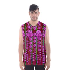 Jungle Flowers In The Orchid Jungle Ornate Men s Sportswear by pepitasart