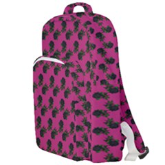 Black Rose Pink Double Compartment Backpack by snowwhitegirl