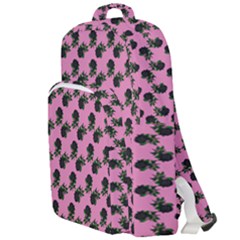 Black Rose Light Pink Double Compartment Backpack by snowwhitegirl