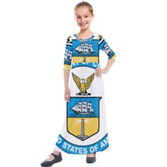 Seal Of United States Department Of Commerce Kids  Quarter Sleeve Maxi Dress by abbeyz71