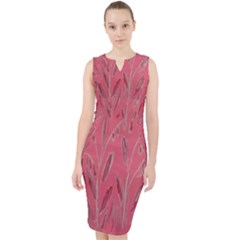 Pink And Silver Design Midi Bodycon Dress by BePrettily