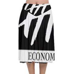 Logo Of Economics And Statistics Administration Velvet Flared Midi Skirt by abbeyz71