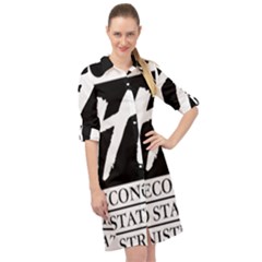 Logo Of Economics And Statistics Administration Long Sleeve Mini Shirt Dress by abbeyz71