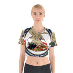 Seal Of United States Patent And Trademark Office Cotton Crop Top by abbeyz71