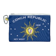 Flag Of Conch Republic Canvas Cosmetic Bag (large) by abbeyz71