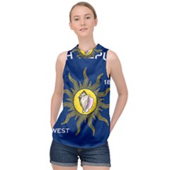 Flag Of Conch Republic High Neck Satin Top by abbeyz71