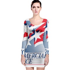 Logo Of United States Commercial Service  Long Sleeve Bodycon Dress by abbeyz71