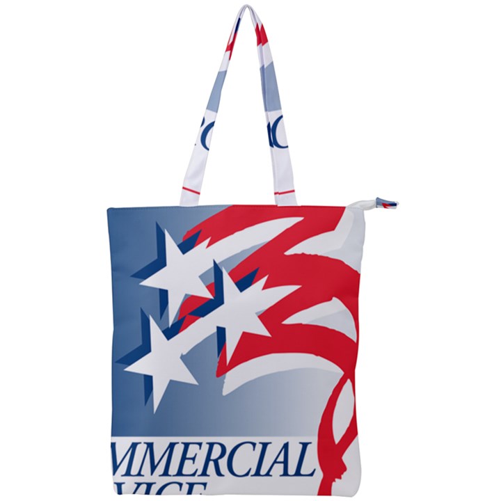 Logo of United States Commercial Service  Double Zip Up Tote Bag
