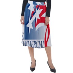 Logo Of United States Commercial Service  Classic Velour Midi Skirt  by abbeyz71